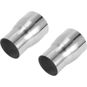 Motoforti 2.25" OD to 2.75" OD Mandrel Exhaust Pipe Adapter Concentric Reducer Car Exhaust Pipe Tubing Piping Adapter 4inch/100mm Length T304 Stainless Steel Silver Tone 2 Pcs