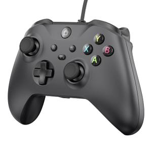 IWGAME Wired Controller for X-BOX/PC, Hall Effect Joysticks&Triggers Gamepad with Turbo, 3.5mm Headphone Jack/Dual Vibration, Compatible with X-BOX One/S/X, X-BOX Series S/X, PC, IOS, Android Platforms(Black, 7.2ft)