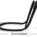 Elegant and Stylish Pearl Necklace Rack, Modern Decorative Glass Holder,Single Bottle Holder for Stylish Glass Display (Black)