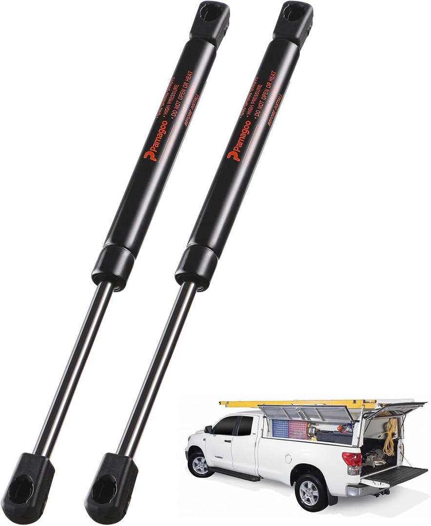 C16-25563 12 inch 65 lbs Gas Strut, 2PCS C16-12105 Shocks, 12" Spring for Weatherguard Tool Box Leer Snogtop Camper Shell Pickup Truck Topper Canopy Window Replacement Parts Lid Lift Support