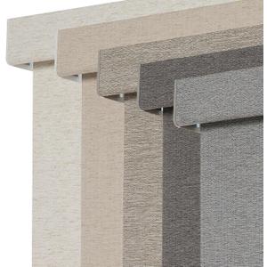 Persilux Blackout Roller Shades for Window Blinds,Cordless,Linen Fabric,Thermal Insulated Fabric UV Protection Shades for Home,Office,Bedroom,Door,Blackout-Grey,34" W X 64" H