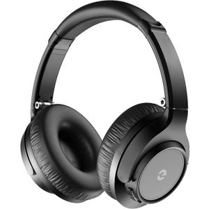 Wireless Headphones Bluetooth, Bluetooth Headphones, 70H Playtime Headphone Wireless Bluetooth 5.1 with with Mic & 3EQ Modes, Over Ear Headphones HiFi Stereo for Home Traver Work(NO ANC) (Matte Black)