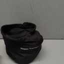 C CUSHION LAB Extra Support Travel Pillow, Award-Winning Patented Ergonomic Design for Chin & Neck Support Memory Foam Neck Pillow, Compact Airplane Pillow for Traveling, Flight, Car (Black, Large)