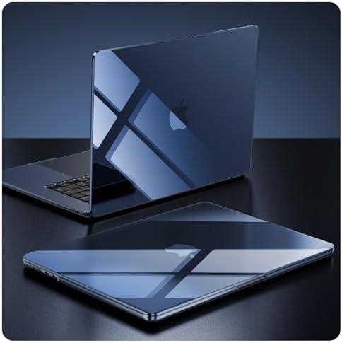 Soonjet for MacBook Air 15 inch Case M4 2025 2024 2023 M3 M2 [Exclusive Midnight, Dazzle Boldly] Hard Shell Cover A3241 A3114 A2941 - Crystal Midnight