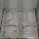 Christmas Tree Topper Star Warm White Light Christmas Tree Decor for Christmas Holiday Home Fit for General Size Xmas Tree, 8.7 Inch