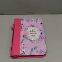 Bible Cover Case for Women PU Leather Woman Book Carrying Bag Bible Study Sipples Accessories with 7pcs Paper Bookmark Journaling Kit Christian Gifts