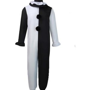 Clown Costume for Adults Men Bodysuit with Mask Size L