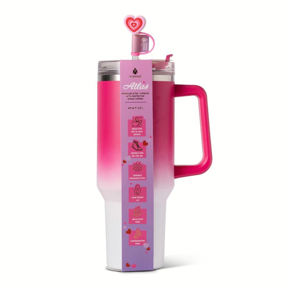 Manna Valentines™ Atlas Tumbler Stainless Steel - Pink Ombre