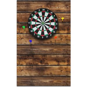 Felt Wood Grain Dart Board Wall Protectors Square Dart Board Backing Tiles Dartboard Backboard Cork Backboard Alternative (36 x 24 x 0.5 Inch)