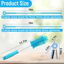 XANGNIER 4 PCS Water Bottle Cleaner Brush Set for Stanley Tumbler 40 oz/30 oz/20 oz Cup,Multifunctional Bottle Brush and Long Silicone Straw Cleaner Brush,Cleaning Kit for Owala/Yeti Cup Accessories