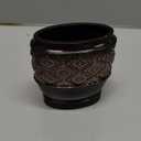 Creative Scents Dublin Brown Countertop Toothbrush Holders for Bathrooms - Decorative Tooth Brush Holder for Bathroom - Toothbrush Organizer for Regular or Electric Toothbrushes and Toothpaste