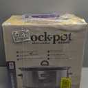 Crock-Pot Large 8-Quart Programmable Slow Cooker with Auto Warm Setting Black Stainless Steel