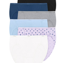 Hanes women's Hi-Cut Panties Pack, Lightweight Cotton Hi-Cuts, 6-Pack (8)