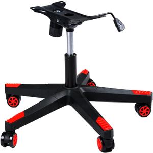 Frassie 28 Inch Nylon Gaming Office Chair Base Replacement Swivel Set Chair Base with Bottom Plate Stand Cylinder, 5 Casters