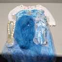 JerrisApparel Princess Dress Queen Costume Cosplay Dress Up with Accessories (5-6 , Blue with Accessories)