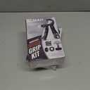 2 x ALMAH Hand Grip Strengthener kit(5 Pack),Grip Strength Trainer,Forearm Workout Trainer Adjustable Grip Exercises,Finger Grip Strengthener,Finger Stretcher,Grip Ring & Stress Relief Ball with Carry Bag (Black)