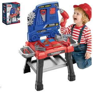 Kids Tool Bench Set, 142Pcs Toddler Tool Toy Playset with Electric Drill & Realistic Tools, STEM Building Pretend Play Construction Toys for Boys, Toddlers Toys Gifts for Ages 3 4 5 6 7 Year Olds