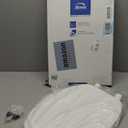 BEMIS 175 Commercial Open Front Plastic Toilet Seat, Heavy Duty Industrial Seat with Lid, Elongated, White