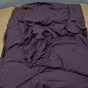 Full Comforter Set - 7 Pieces Ruffle Purple Bedding Sets, Shabby Chic Farmhouse Bed in a Bag Full with Ruffle Comforter, Floral Sheets, Pillowcases & Shams