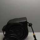 Retractable Garden Hose Reel 1/2 in x 100 ft, Heavy Duty Wall Mounted Hose Reel with 10- Function Sprayer Nozzle, Any Length Lock/Automatic Slow Return System/180Swivel Bracket/UV Resistant (Black)