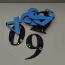 Jetec 10 Pcs House Numbers 3D Door Mailbox Numbers 0-9 Self Adhesive House Door Street Address Stickers for, Apartment, Office, Hotel Room, Mailbox Signs (6 x 4.5 Inches, Black)