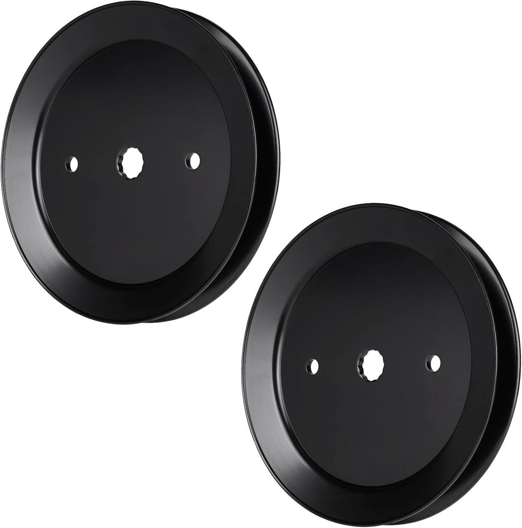 Deck Spindle Pulley Replaces for AYP/Husqvarna 195945 197473 532195945 532197473 42" 46" 2146XLS 2246LS 2346XLS LT152,1 Pack