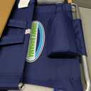 Tommy Bahama 5-Position Classic Lay Flat Folding Backpack Beach Chair, Polyester, Navy, 23" X 25.25" X 31.5"