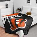 FOCO Cincinnati Bengals NFL Team Color Wordmark Weighted Blanket