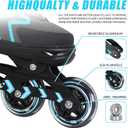 MammyGol Inline Skates for Adults Kids, Adjustable Aggressive Durable Roller Skates with Giant Wheels, High Performance Skates for Men Women Boys Girls, 
Size	Adult (8-10.5M/9-12W)