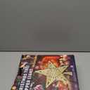 Christmas Star Tree Topper with Built-in Led Snowflake Projector Lights Hollowed Pentagram Tree Topper,Plug in Christmas Tree Ornament for Indoor Office Xmas New Year Holiday Tree Decoration