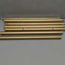 Heavy Duty Curtain Rods for Windows 66 to 120 Inch, 1 Inch Gold Curtain Rod Adjustable, Decorative Long Curtains Rods with Metal Finials, Easy Installation and Modern Design (A2,Gold,30"-120")