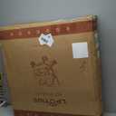 Double Pet Stroller, Foldable Stroller for 2 Dogs & Cats, Two-Seater Carrier Twin Dog Walk Jogger Travel Pet Carriage Cart with Storage, Beige