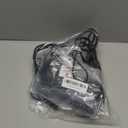 2 Prong Power Cord 25 FT, Non-Polarized AC Power Replacement Supply Cable, 7A, 125V, ETL Compatible with PS5/PS4 Samsung LG TCL Sony Roku TV, Xbox, Laptop, Printer, C7 to 1-15P, Black, with 25 Ties