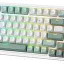 Redragon K719 Wireless Gasket Gaming Keyboard w/Hype Screen & Knob, 95 Keys Mechanical Keyboard, Easy-Control 1.14 TFT Info Display, 5-Layer Noise Dampening, Custom Linear Switch, Jade Cloud Color
