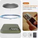 LONLI Urban - for iPhone 16 Pro Max Leather Case - European Genuine Pebbled Leather Phone Case - European Elegance, Modern Design - [Compatible with Magsafe] - Mountain Tree