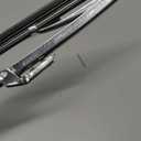 1 Pair YUCHENSHLP 12" Polished Stainless Steel Front Windshield Wiper Blades Worked With The Curved Arms And The Straight Arms
