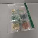 160Pcs African Hair Beads for Braids for Women Large Hole Pony Bead for Braiding 12mm Small Round Macrame Jewelry Crafts Beading Supplies (Dark Green, Light Green, Orange, Yellow, Gold)