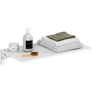 Need Small Fold Down Table Wall Mounted Heavy Duty Small Folding Wall Table Length 30 inches Width 20 inches Perfect Addition to Laundry Room/Home Bar/Kitchen & Dining Room AC15DW(7650), L30" * W20"