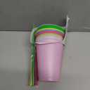 TUMBLER 12 oz Reusable Color Changing Tumbler and Straw Set 4 Pack
