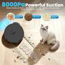 Robot Vacuum and Mop Self-Emptying with 8,000Pa Suction, LiDAR Navigation, Home Mapping, 75-Day Capacity, No-Go Zones, 150 Mins, APP＆Voice Control for Pet Hair, Hard Floors, Carpets, E10+