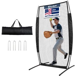 7x4FT Baseball Pitching Screen for Fields Batting Cages