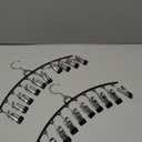 HOUSE DAY Legging Organizer for Closet, Metal Yoga Pants Hanger 2 Pack w/10 Clips Holds 20 Leggings, Space Saving Hanger Closet Organizers and Storage, Clips Hanger for Pants, Skirts, Hats, Black