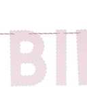 Meri Meri Pink Happy Birthday Banner (Pack of 1), 8' Birthday Party Banner with Excess Cord