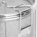 Stainless Steel Tea Ball Strainer, 14 * 10cm Extra Fine Mesh Infuser Basket with Chain and Hook Lid for Brewing Loose Leaf Tea, Spices, Seasonings in Cups Mugs Pots