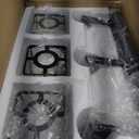 Black Bathroom Vanity Light 3 Lights, Crystal Bathroom Wall Light Fixtures Modern Vanity Light Over Mirror (Exclude Bulb)