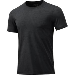 Men's T-Shirts Soft Lightweight Short Sleeve Tee, Crew Neck Moisture Wicking Shirt for Casual Running Workout Swim (Medium)