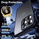 for iPhone 14 Pro Case Black with Screen Protector,Slim Black Phone Case for i Phone 14 Pro Cover para for Men,14Pro Phone Case and Camera Protective.