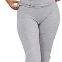 ANRABESS Lounge Sets for Women 2 Piece Foldover Yoga Flare Leggings Pants Crop Tops Casual Y2K Outfits Matching Tracksuit Set (Gray, XXL)