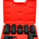 7PCS Oxygen Sensor Socket 22mm (7/8 in), 27mm, 29mm fits All Vehicle O2 Removal and Installation Universal Puller and Removal Tool