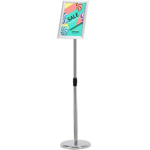 Adjustable Outdoor Sign Holder Stand for Display - Floor Sign Stand with Base for Business Retail Events 8.5x11 inches